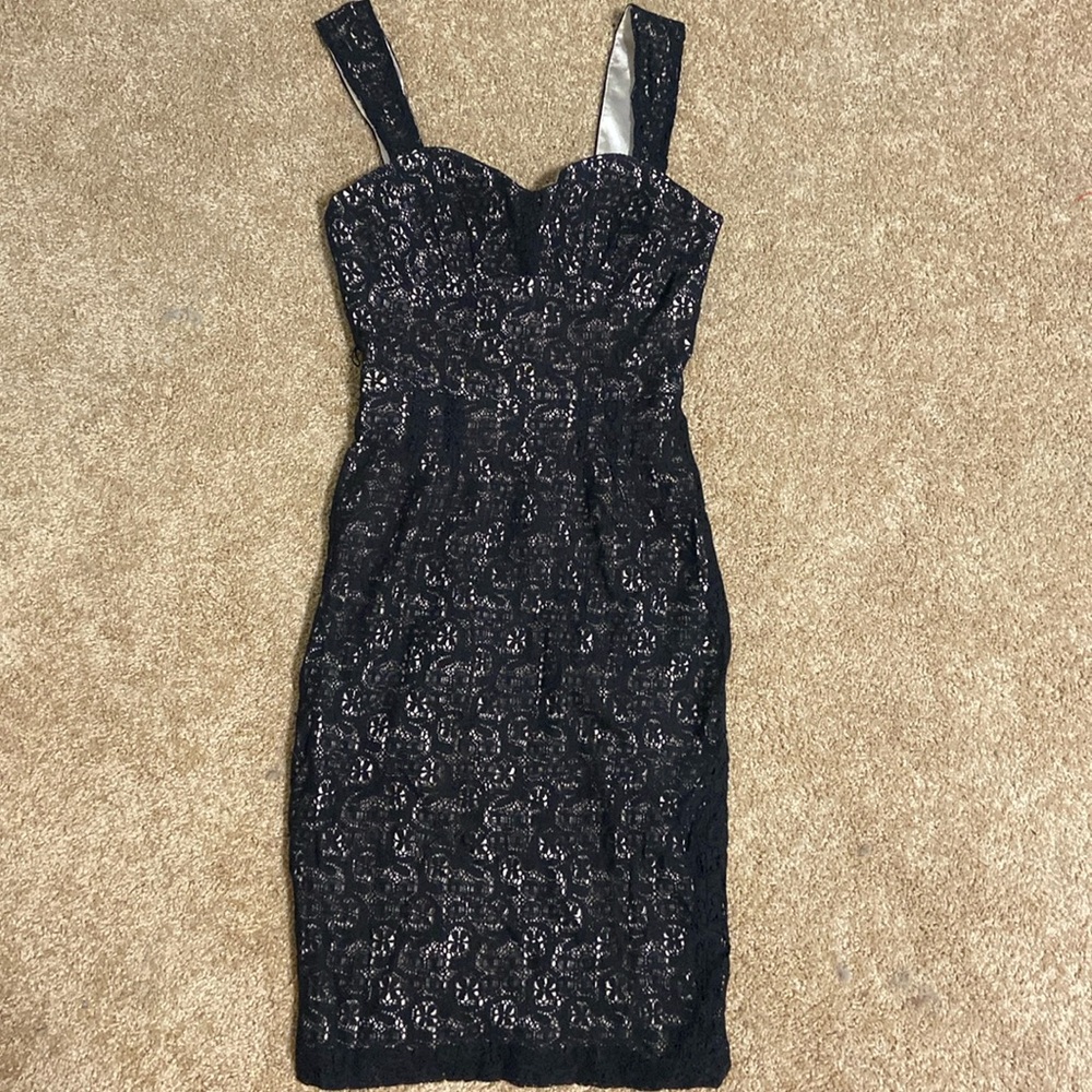 Single Black Lace Dress by Galina Sobolev